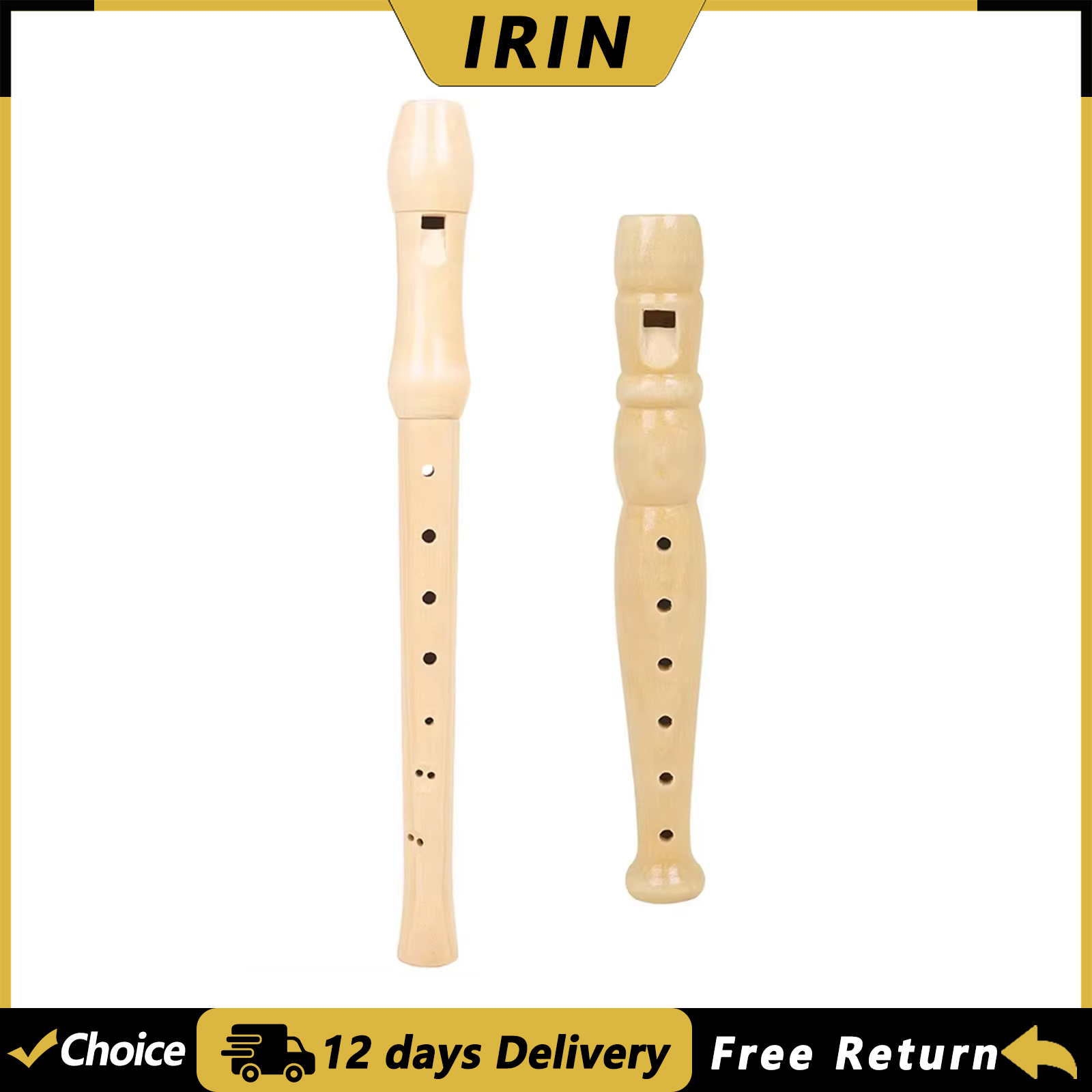 Musical Instrument Harmonium - Flûte à bec IRIN 6/8 trous,