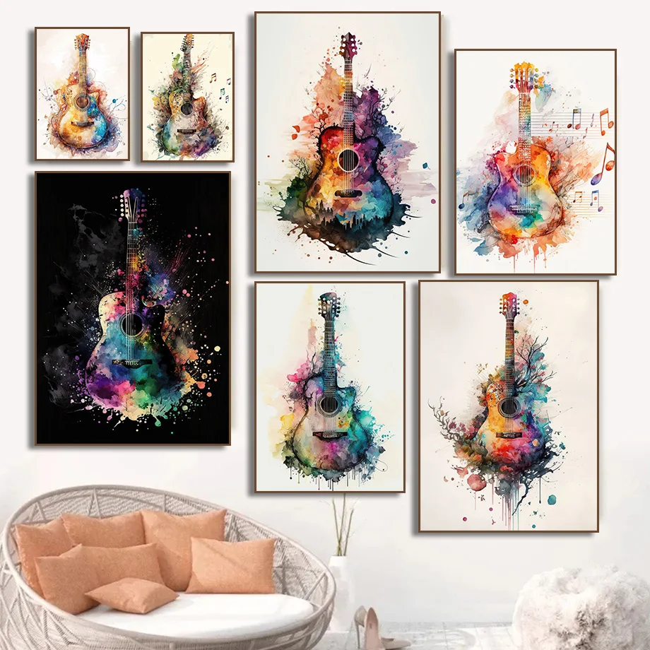 (Sans cadre) Affiche artistiqu - Picture Of Musical Instrument avis et prix